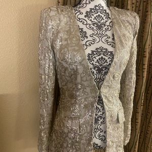 THE JETSET GOLD SEQUENCE BLAZER SZ S